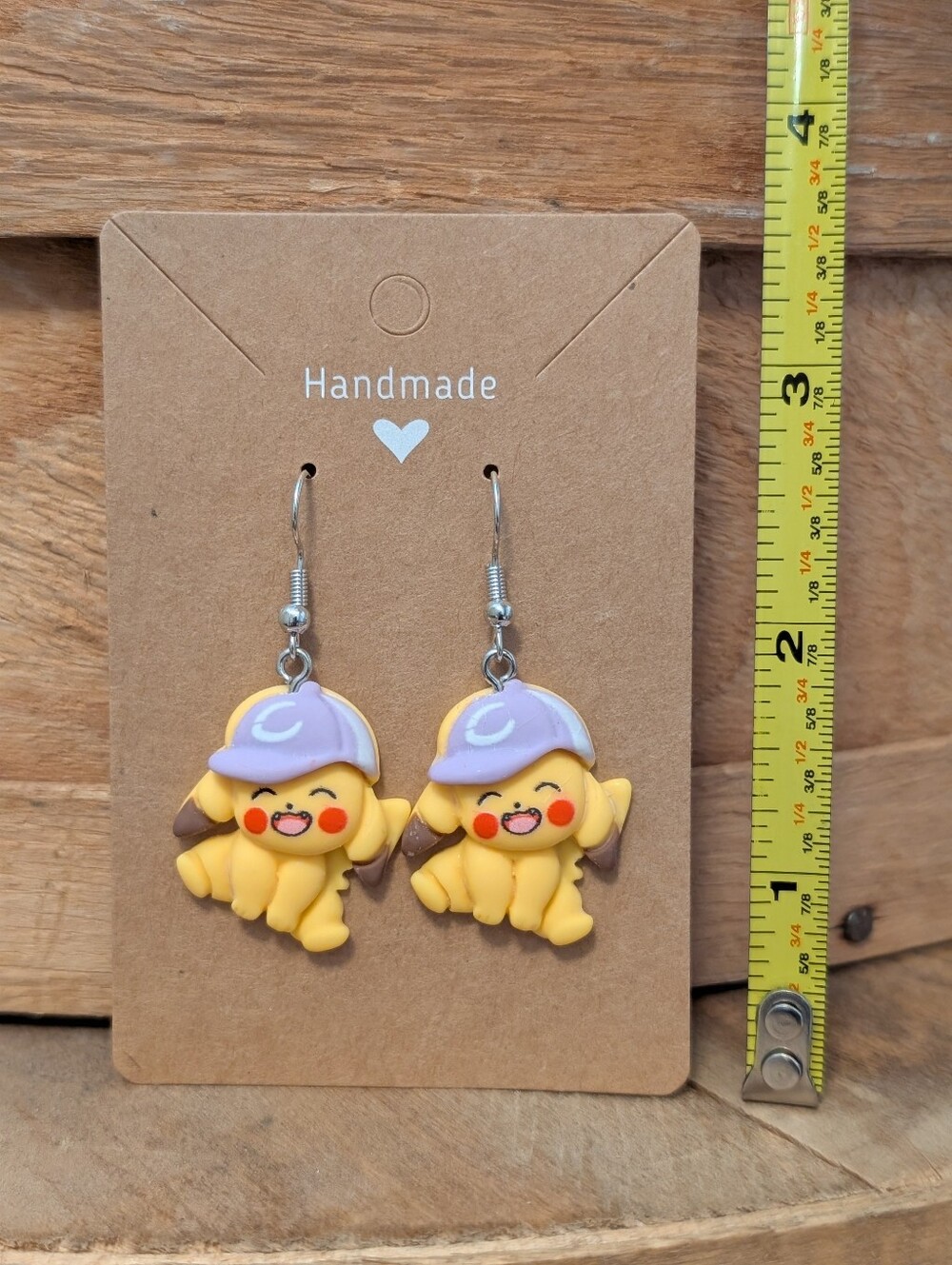 Anime Pokemon Pikachu Earrings NEW